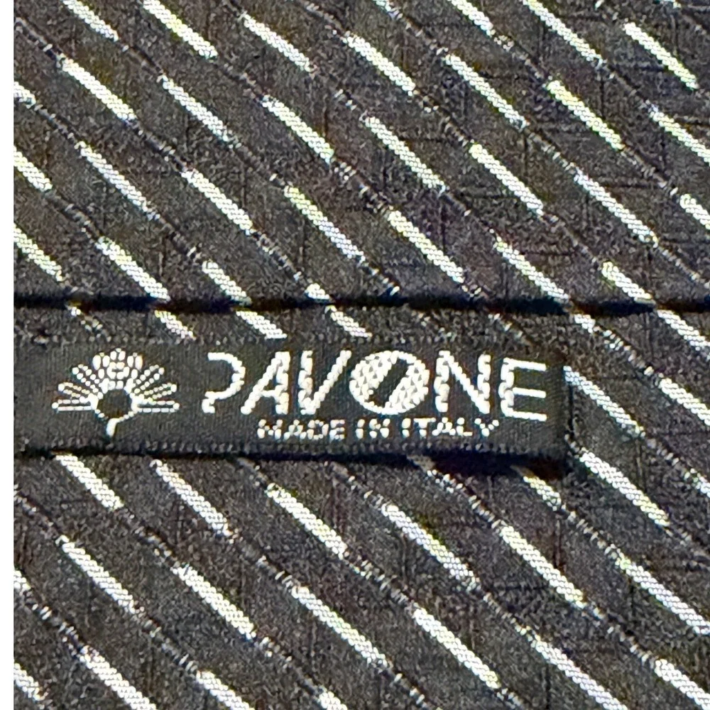 Pavone silk necktie